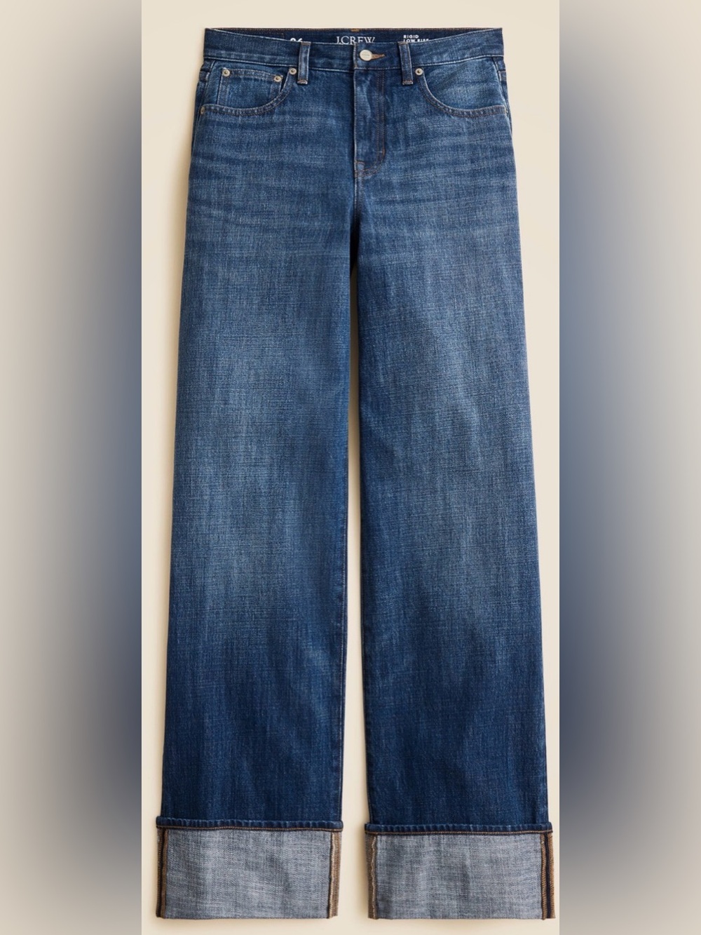 NEW!!  J.Crew Cuffed Wide Leg Isla Wash Blue Jeans